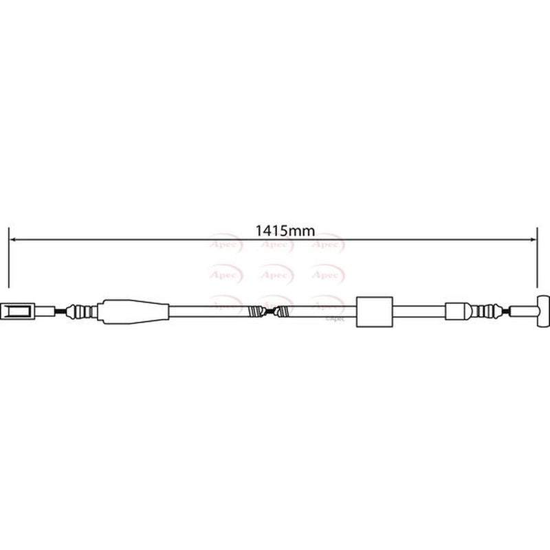 Apec Handbrake Cable Left Rear CAB1243