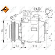 NRF Air Conditioning Compressor 32104