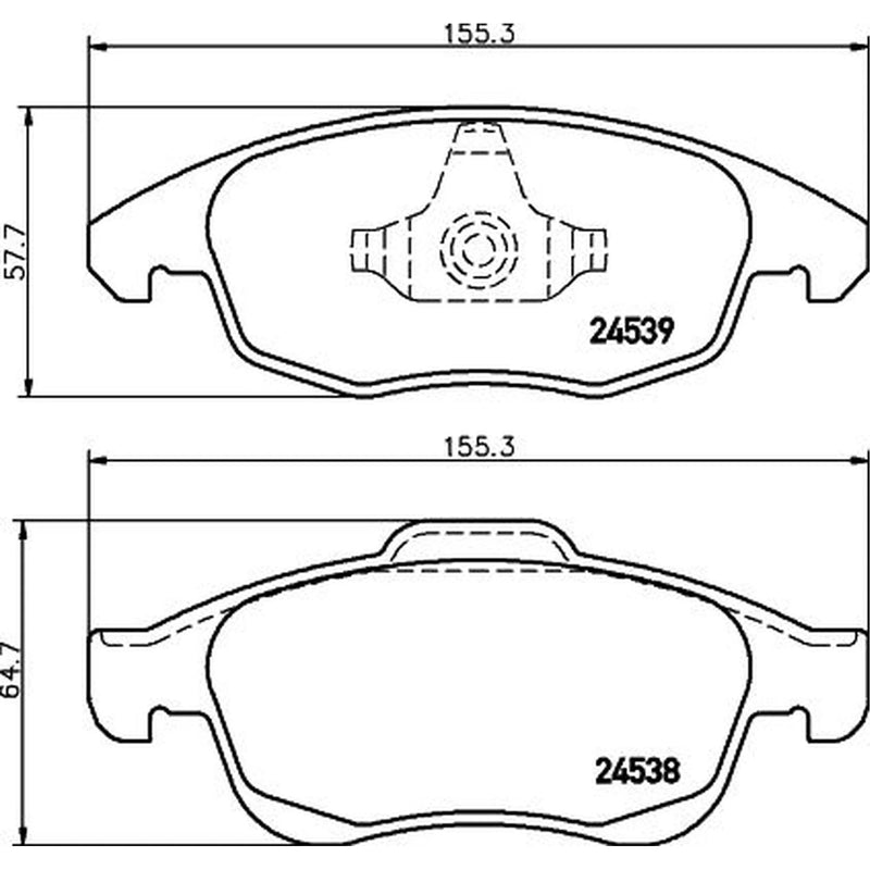 DON Front Brake Pad Set PCP1037