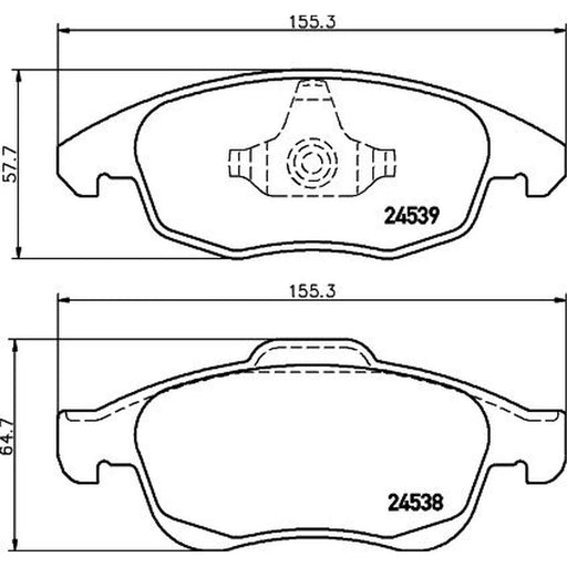 Mintex Front Brake Pad Set MDB2890
