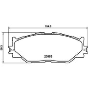 Mintex Front Brake Pad Set MDB2747