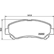 DON Front Brake Pad Set PCP1572
