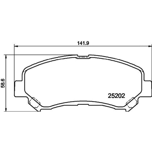 Mintex Front Brake Pad Set MDB3172