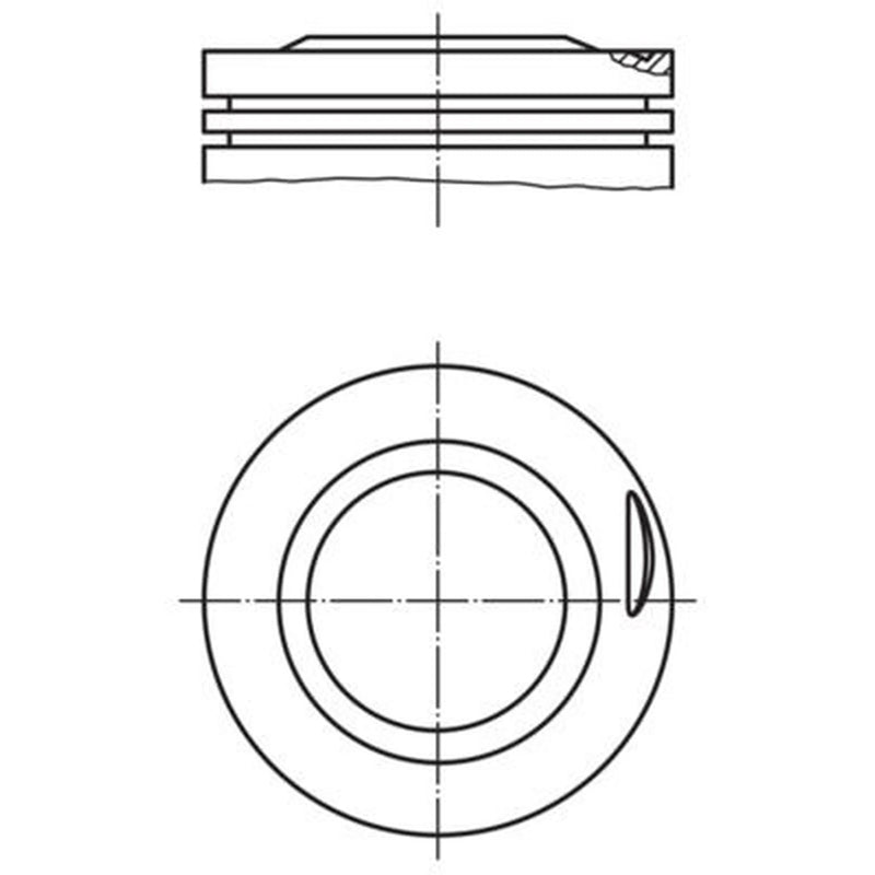 Mahle Piston Cylinder Bore = 81mm 081 75 03