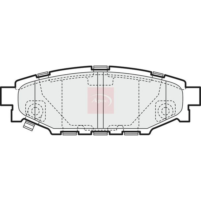 Apec Rear Brake Pad Set PAD1453