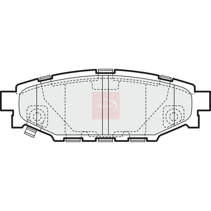 Apec Rear Brake Pad Set PAD1453