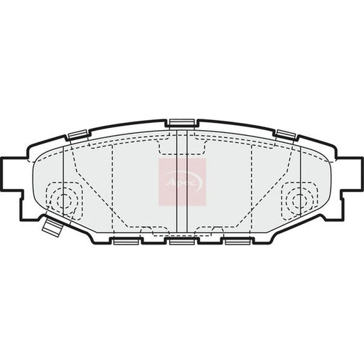 Apec Rear Brake Pad Set PAD1453