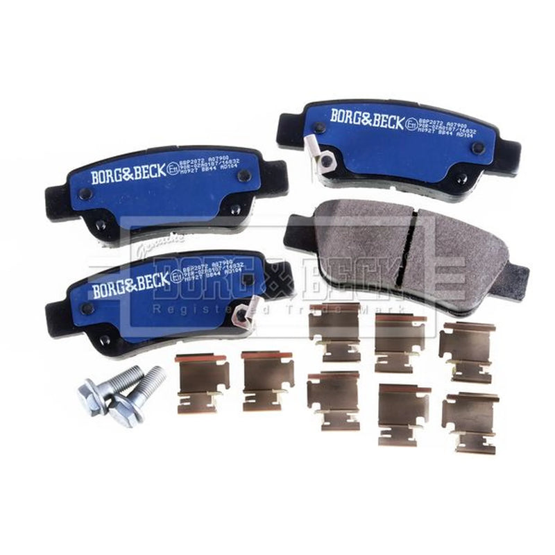 Borg & Beck 4 x Rear Brake Pad Set BBP2072