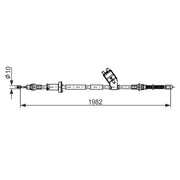 Bosch Handbrake Cable Right Rear 1 987 482 747