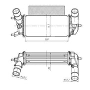 NRF Intercooler (Charge Air Cooler) 309044