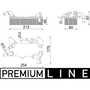 Mahle Automatic Gearbox Oil Cooler Left CLC 287 000P