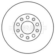 Borg & Beck 2 x Vented Front Brake Discs BBD5205
