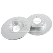 Borg & Beck 2 x Solid Rear Brake Discs BBD4190