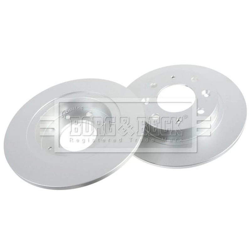 Borg & Beck 2 x Solid Rear Brake Discs BBD4190