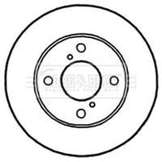 Borg & Beck 2 x Vented Front Brake Discs BBD4787