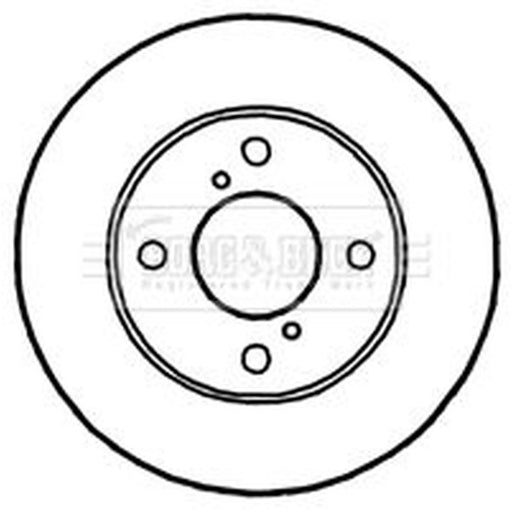 Borg & Beck 2 x Vented Front Brake Discs BBD4787