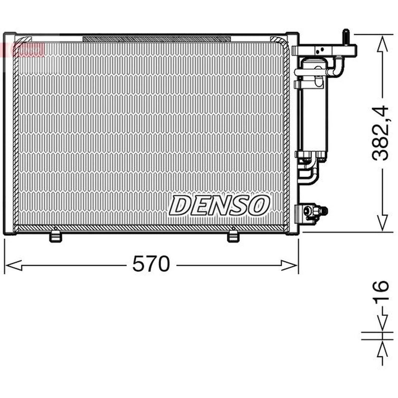 Denso Air Conditioning Condenser DCN10052