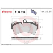 Brembo 4 x Front Brake Pad Set P85065