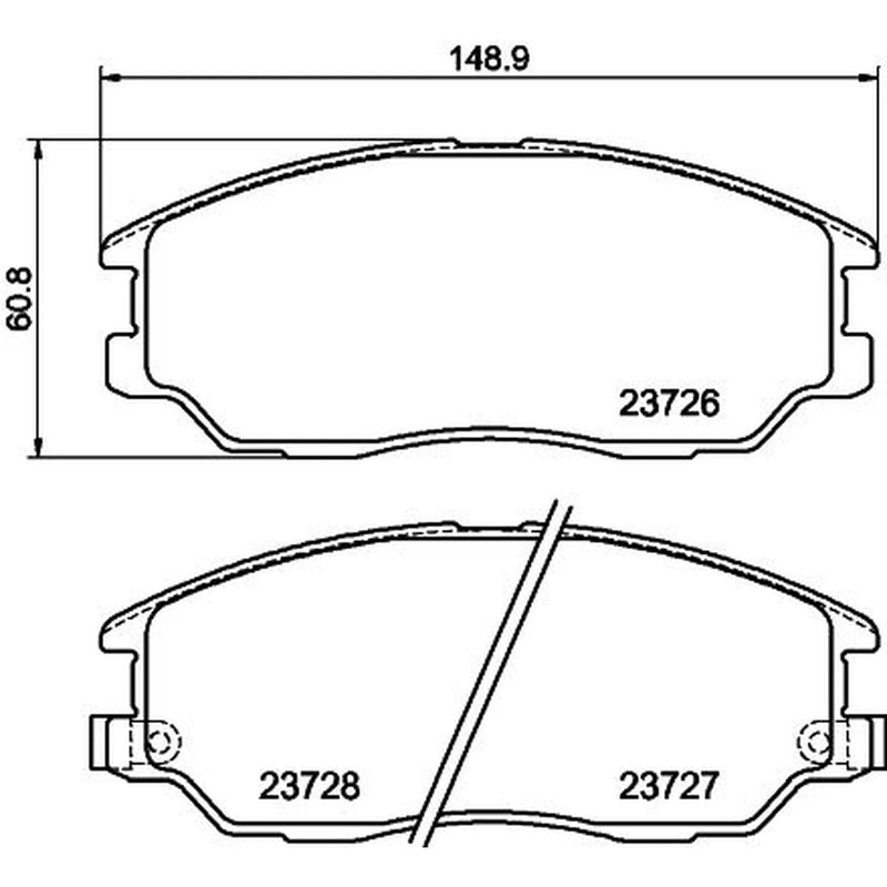 DON Front Brake Pad Set PCP1942