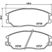 Mintex Front Brake Pad Set MDB2594