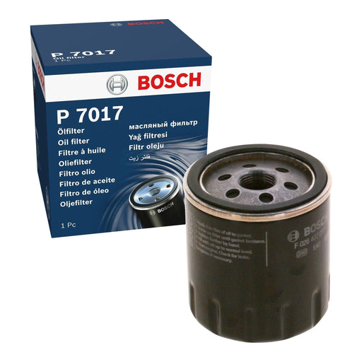 Bosch Car Oil Filter P7017 Fits Ford Focus Estate/Wagon Tdci - 1.8 - 04-12 F0264 Bosch  - Town Parts