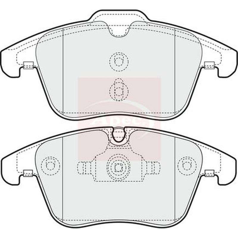 Apec Front Brake Pad Set PAD1602