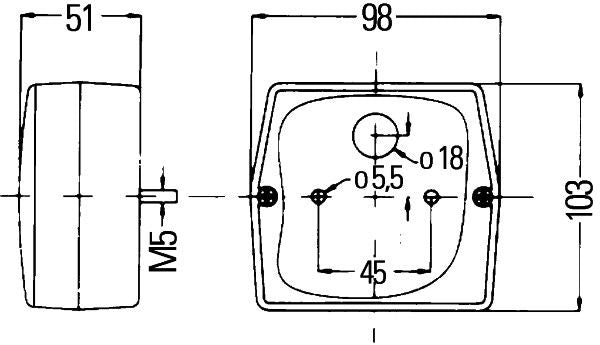 Hella 2SE 998 530-127 Tail Light Assembly