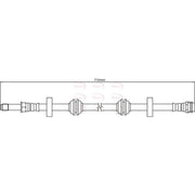 Apec Brake Hydraulic Hose Line Front HOS4172