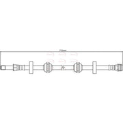 Apec Brake Hydraulic Hose Line Front HOS4172