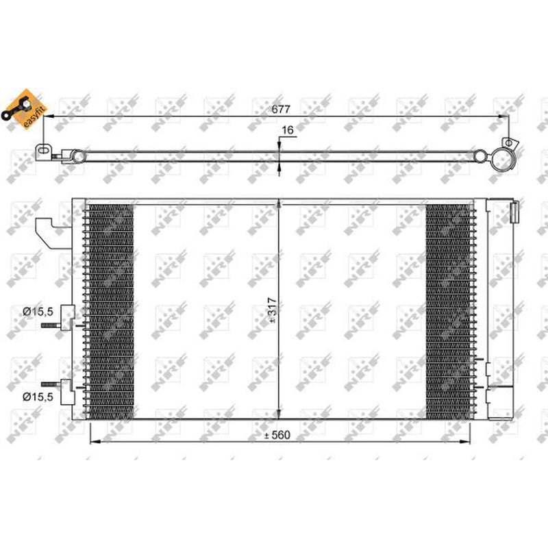 NRF Air Conditioning Condenser 35883