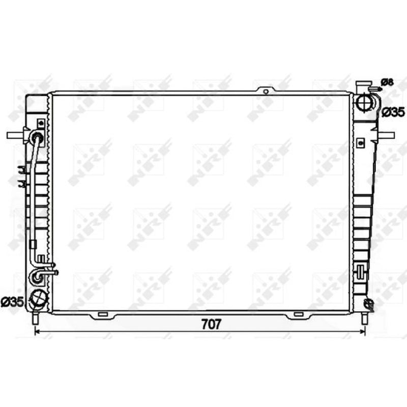 NRF Engine Radiator 53498