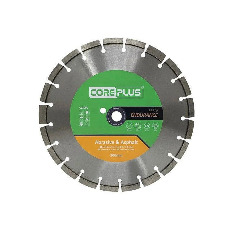 CorePlus AB300E Elite Abrasive & Asphalt Diamond Blade 300mm - CORDBAB300E