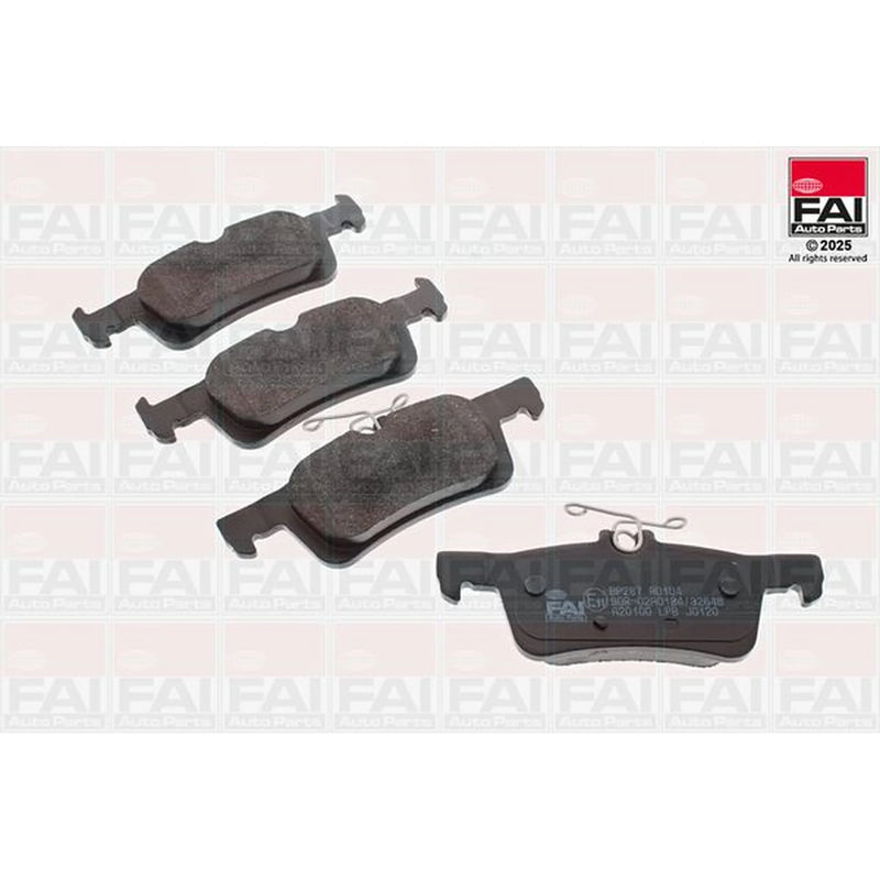 FAI Rear Brake Pad Set BP287