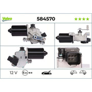 Valeo Front/Rear Wiper Motor Front 584570