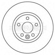 Borg & Beck 2 x Vented Front Brake Discs BBD4567