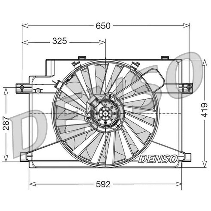 Denso Engine Cooling Fan DER01006