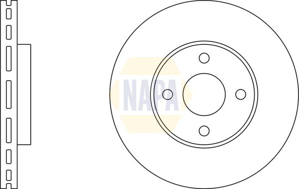 NAPA 2 x Brake Discs fits FORD