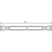 Apec Brake Hydraulic Hose Line Rear Right HOS3444
