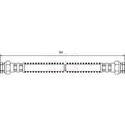 Apec Brake Hydraulic Hose Line Rear Right HOS3444