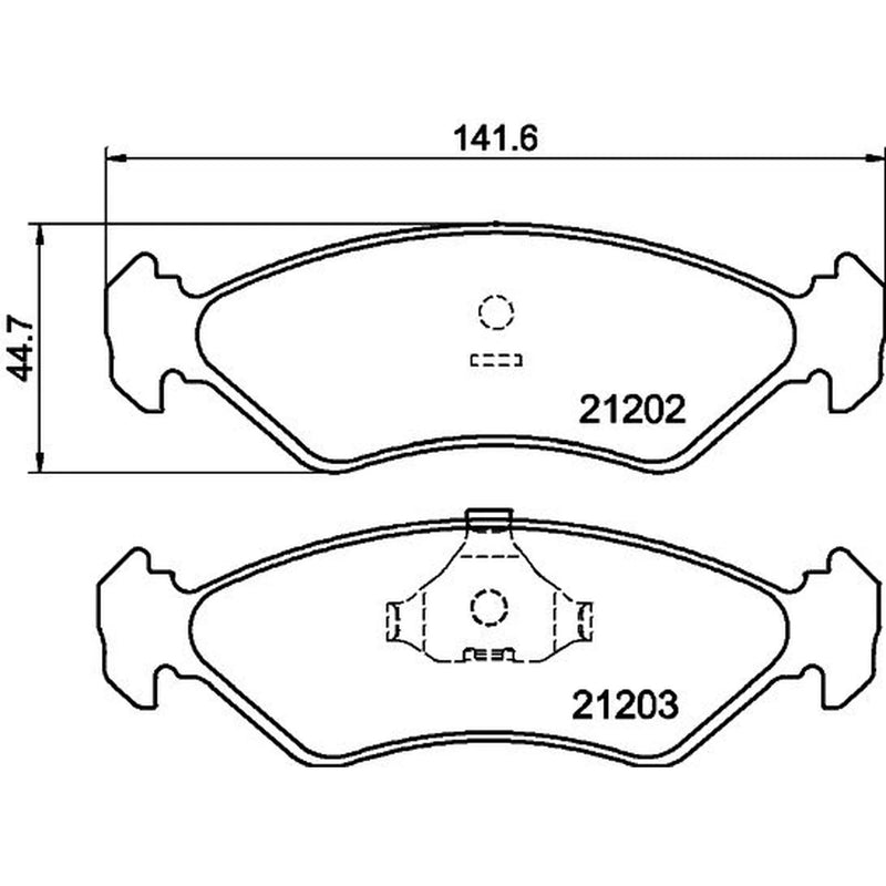 Mintex Front Brake Pad Set MDB1404