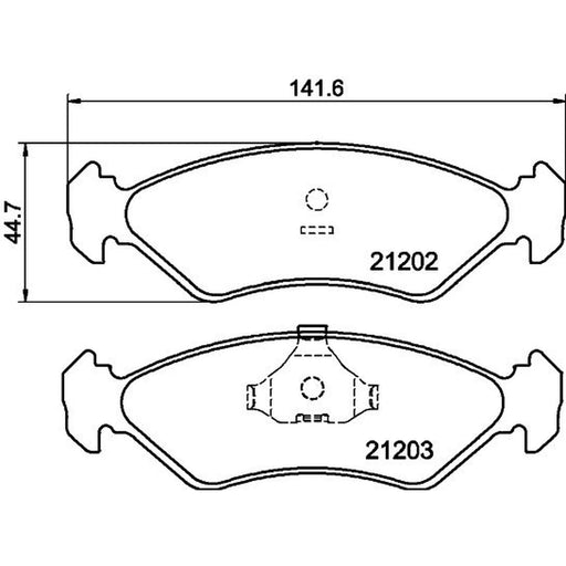 Mintex Front Brake Pad Set MDB1404