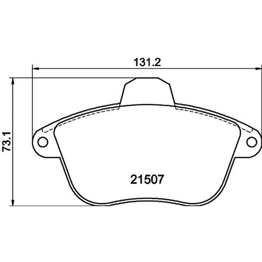 Mintex Front Brake Pad Set MDB1527