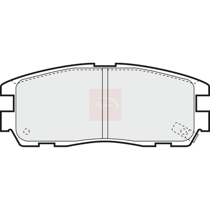 Apec Rear Brake Pad Set PAD798