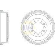 NAPA Brake Drum Assembly Rear NDR1018