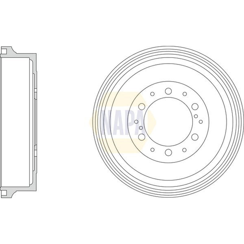 NAPA Brake Drum Assembly Rear NDR1018