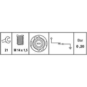 Hella Oil Pressure Sensor Switch 6ZL 009 600-051