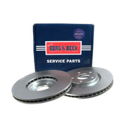 Borg & Beck 2 x Vented Front Brake Discs BBD5162
