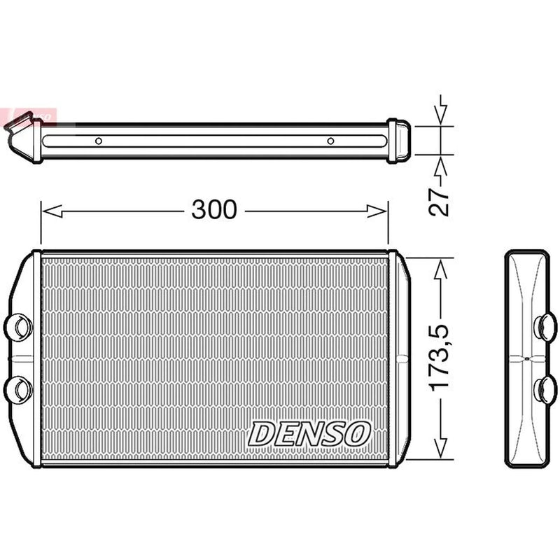 Denso Heater Matrix Core Heat Exchanger DRR12008
