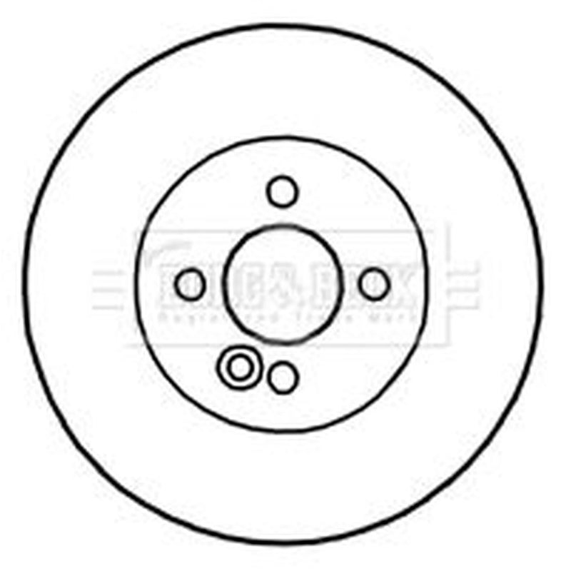 Borg & Beck 2 x Vented Front Brake Discs BBD4732