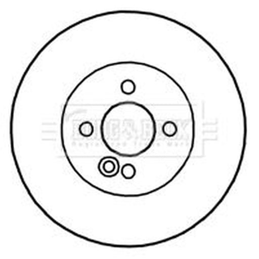 Borg & Beck 2 x Vented Front Brake Discs BBD4732